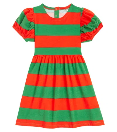 Mini Rodini Kids' Striped Cotton Jersey Dress In Multicolor