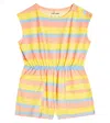 Mini Rodini Striped Cotton Playsuit In Multi