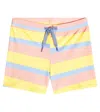 Mini Rodini Striped Swim Shorts In Multi