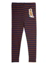 Mini Rodini Striped Trousers In Brown