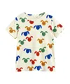 Mini Rodini T-shirt Baby Girl In Cotone Organico Stampato In White