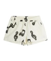 Mini Rodini The Note Muslin Shorts In White