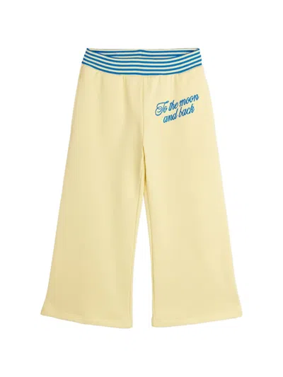 Mini Rodini Kids' To The Moon Striped Trousers In Purple