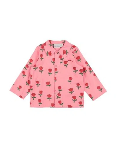 Mini Rodini Babies'  Toddler Boy Shirt Fuchsia Size 7 Organic Cotton In Pink