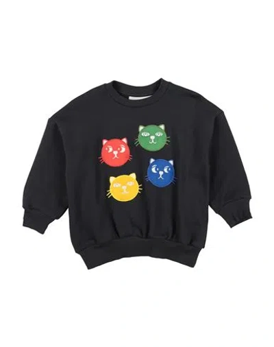 Mini Rodini Babies'  Toddler Boy Sweatshirt Charcoal Size 7 Cotton In Black