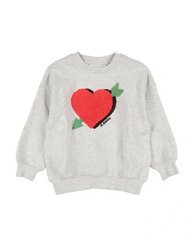 Mini Rodini Babies'  Toddler Boy Sweatshirt Grey Size 5 Organic Cotton In White