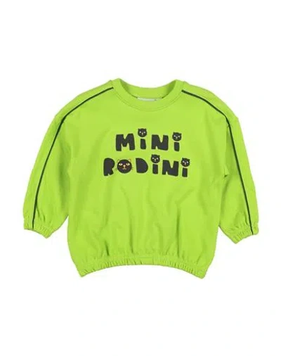 Mini Rodini Babies'  Toddler Boy Sweatshirt Lime Green Size 7 Cotton