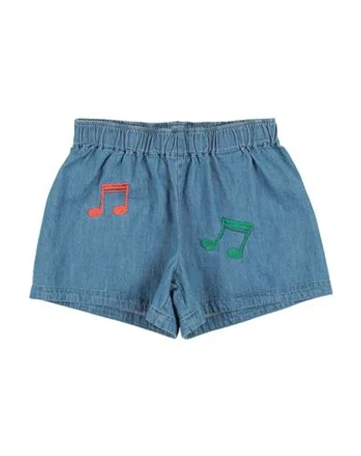 Mini Rodini Babies'  Toddler Girl Denim Shorts Blue Size 5 Organic Cotton