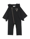 Mini Rodini Toddler Girl Jumpsuit Black Size 5 Organic Cotton, Elastane In Black