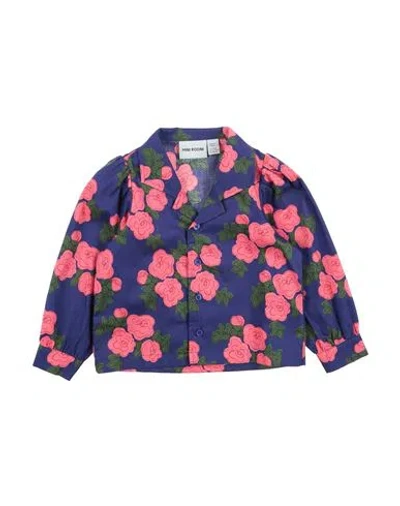 Mini Rodini Babies'  Toddler Girl Shirt Blue Size 7 Organic Cotton