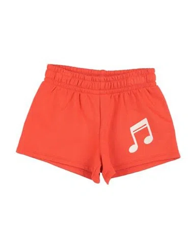 Mini Rodini Babies'  Toddler Girl Shorts & Bermuda Shorts Tomato Red Size 7 Organic Cotton