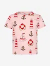 Mini Rodini Unisex T-shirt 1-4mths Pink In Pink
