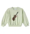 Mini Rodini Violin Cotton Jersey Sweatshirt In Green