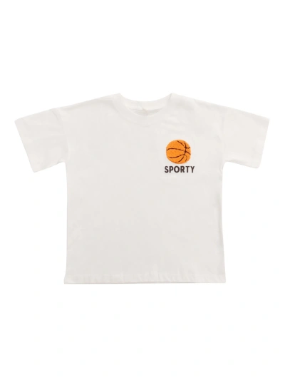 Mini Rodini White Basketball T-shirt