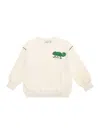 Mini Rodini Lizard Cotton Jersey Sweatshirt In White