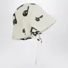 Mini Rodini White Hat With Musical Notes In White