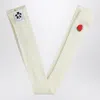 Mini Rodini White Openwork Tights With Embroidered Strawberries In White