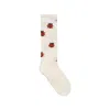 Mini Rodini Ladybug Pattern Socks In White