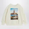 Mini Rodini White Sweatshirt With Municipal Print