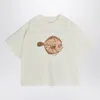 Mini Rodini Light Grey T-shirt With Flundra Print