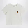 Mini Rodini White T-shirt With Ladybug Embroidery In White