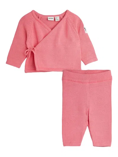 Mini Rodini Babies' Wrap Knitted Trousers Set