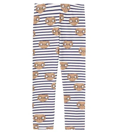 Mini Rodini Kids' X E. T. Cotton-blend Jersey Leggings In Multi