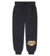 Mini Rodini X E. T. Cotton Jersey Sweatpants In Black