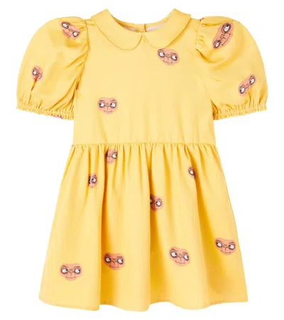 Mini Rodini Kids' X E. T. Printed Dress In Yellow