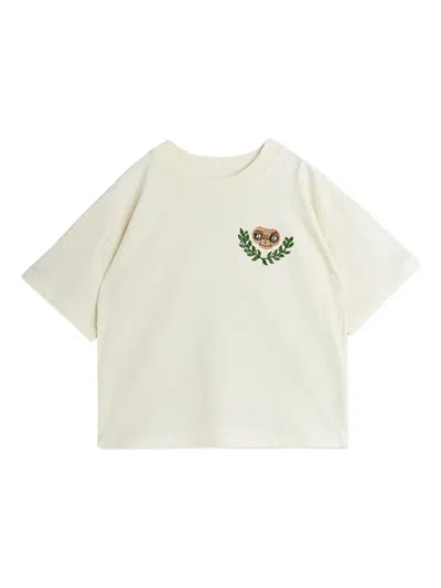 Mini Rodini Kids' X E.t. Embroidered-graphic T-shirt In Animal Print