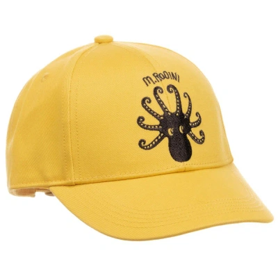 Mini Rodini Babies' Yellow Organic Cotton Cap