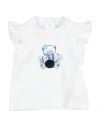 Minibanda By Sarabanda Newborn Girl T-shirt White Size 3 Cotton, Elastane In White