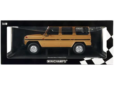 Minichamps 1980 Mercedes-benz G-model (lwb) Beige With Black Stripes Limited Edition To 504 Pieces Worldwide 1/
