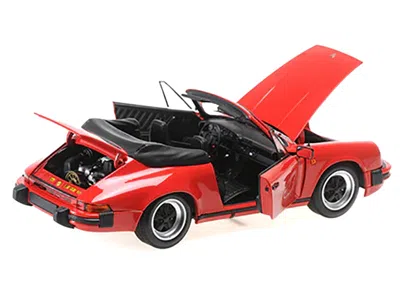 Minichamps 1983 Porsche 911 Carrera Cabriolet 3.2 Red 1/18 Diecast Model Car By