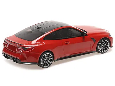 Minichamps 2020 Bmw M4 Red Metallic With Carbon Top Limited Edition To 720 Pieces Worldwide 1/18 Diecast Model
