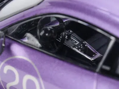 Minichamps 2021 Porsche 911 Turbo S With Sportdesign Package #20 Viola Purple Metallic With Silver Stripes Limi