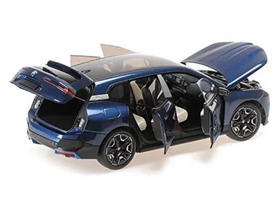 Minichamps Bmw Ix Blue Metallic 1/18 Diecast Model Car By