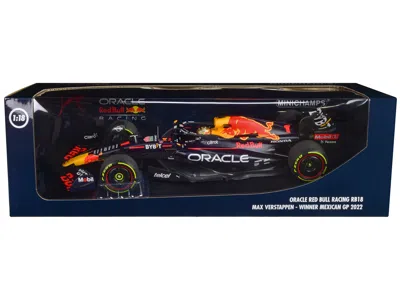 Minichamps Red Bull Racing Rb18 #1 Max Verstappen "oracle" Winner F1 Formula One "mexican Gp" (2022) With Drive