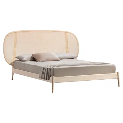 Pre-owned Miniforms Shiko Wien King Size In Ash And Vienna Straw Bed By E-ggs For  In Brown