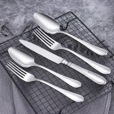 Minimal Elizabeth 20-piece Flatware Set In Metallic