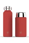 Minimal Insulated Food Jar + Flask - 25oz Set, Echo Peach