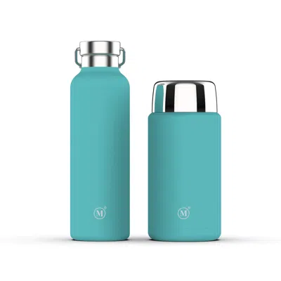 Minimal Insulated Food Jar + Flask 750ml / 25oz, Aqua In Green