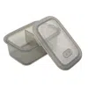 Minimal Silicone Food Storage Container With Divider Set Of 6 - 700 ml - Grey