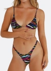 Minimale Animale Nolita Thong Bikini Bottom In Animal Print
