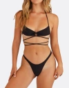 Minimale Animale Nolita Thong Bikini Bottom In Black