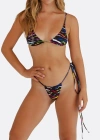 Minimale Animale Sacred Tie Back Tassel Bikini Top In Multi