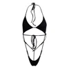 Minimale Animale Women's Bijou Onesie One Piece Swimsuit - Dark Seas Black In Black
