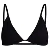 Minimale Animale Women's Mirage Bikini Top - Dark Seas Black In Black