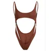 Minimale Animale Women's Dynamo One Piece Swimsuit - Skinny Dip Brown In Brown