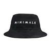 Minimale Animale Women's Hide & Seek Bucket Hat - Black With White Logo